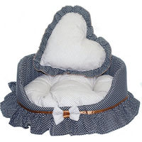 Produktbild von Primawela Hundebett und Katzenbett aus Baumwolle für Welpen und Kitten in Braun oder Bunt