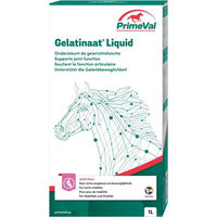Produktbild von PrimeVal Gelatinaat Liquid Gelenk-Supplement für Pferde zur Unterstützung von Gelenken, Knochen, Haut und Immunsystem 1000g