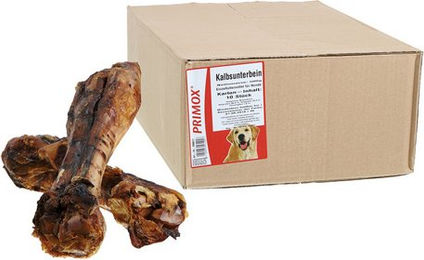 PRIMOX Hundesnack Kalbsunterbein Rind 10x500g natürlich und kalziumreich - 10 x 500 g – Bild 1 von 6