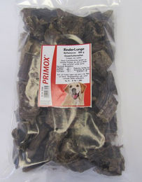 PRIMOX Hundesnack Rinderlunge Monoprotein Trockenfleisch Rind 500 g – Bild 1 von 4