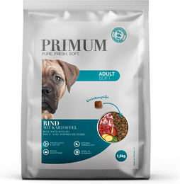Primum Hundefutter Soft Adult Rind mit Kartoffel Getreidefrei mit hohem Fleischanteil 1,5 kg - 1,5 kg – Bild 1 von 8