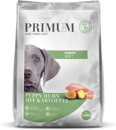 Primum Soft Puppy Getreidefreies Hundefutter Huhn mit Kartoffel für Welpen 1,5 kg - 1,5 kg – Bild 1 von 9