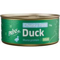 Produktbild von Prins Chunky Paté Katzenfutter Ente Getreidefrei 48 x 70 g