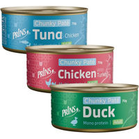 Produktbild von Prins Chunky Paté Katzenfutter Thunfisch und Huhn getreidefrei 24 x 70 g