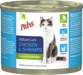 Prins NatureCare Katzenfutter Huhn & Garnele getreidefrei 6 x 200 g – Bild 1 von 3