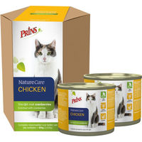 Produktbild von Prins NatureCare Nassfutter für Wohnungskatzen mit Huhn Getreidefrei zur Unterstützung der Harnweggesundheit 12 x 200 g