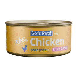 Prins Soft Paté Katzenfutter Huhn Monoprotein 24 x 70 g – Bild 1 von 2