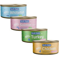 Produktbild von Prins Soft Paté Katzenfutter Lachs & Huhn Monoprotein 24 x 70 g