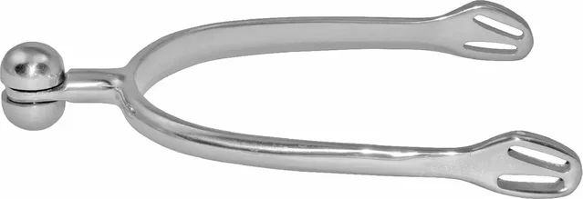 Produktbild von Pro-Light Eisen-Sporen für Reiter aus Edelstahl in Silber mit Soft Touch