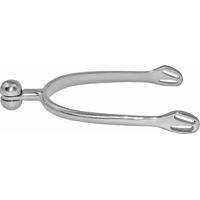 Produktbild von Pro-Light Eisen-Sporen für Reiter aus Edelstahl in Silber mit Soft Touch