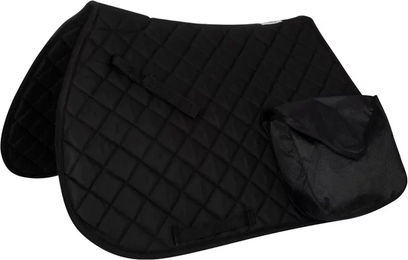 Produktbild von Pro-Light Satteldecke für Pferde mit Taschen in Schwarz