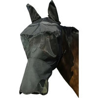 Produktbild von Pro Series Visor Fliegenmaske für Pferde aus Polyester Schwarz Größe M