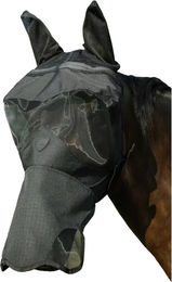 Produktbild von Pro Series Visor Fliegenmaske für Pferde aus Polyester Schwarz Größe S