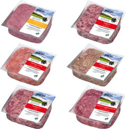proCani BARF-Paket Rind und Geflügel getreidefrei 50 x 500 g - 50 x 500 g – Bild 1 von 3