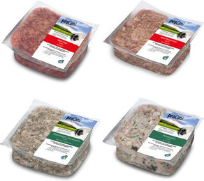 proCani BARF-Paket Rind und Innereien 4 Sorten getreidefrei monoprotein 50 x 500 g - 50 x 500 g – Bild 1 von 4