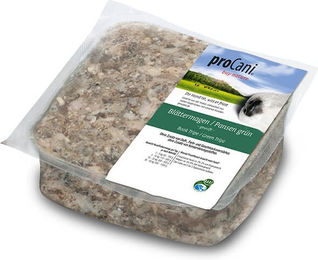 proCani Blättermagen Pansen grün Ergänzungsfuttermittel für Hunde Rind und Kalb 500g – Bild 1 von 2