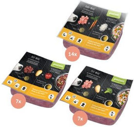 proCani Geflügel Paket Hundefutter Huhn Ente Pute glutenfrei ohne Zucker und Konservierungsstoffe 28 x 500 g - 28 x 500 g – Bild 1 von 4