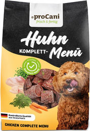 proCani Hundefutter Huhn Komplett-Menü Nuggets 8 x 750 g – Bild 1 von 4