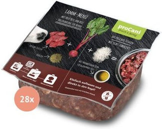 proCani Lamm Menü Hundefutter Sensitive Glutenfrei Ohne Zucker 28 x 500 g - 28 x 500 g – Bild 1 von 3
