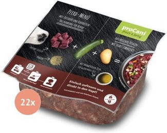 proCani Pferd Menü Frisch & Fertig Glutenfrei Ohne Zucker für Pferde 22 x 500 g - 22 x 500 g – Bild 1 von 3