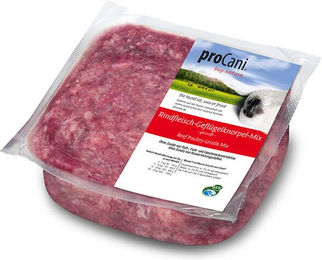 proCani Rindfleisch Geflügel Knorpel Mix mit Kalb ohne Konservierungsstoffe und Zucker 500g – Bild 1 von 2