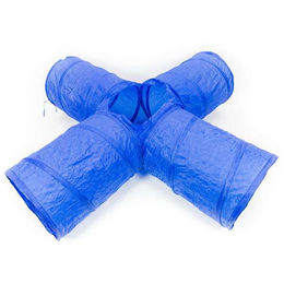 PROCYON Agility Kreuztunnel für Hunde in Blau – Bild 1 von 3