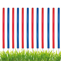 Produktbild von PROCYON Agility Slalomstangen Bunt Hundesport Training Set