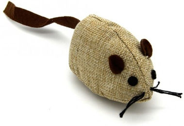 Procyon Katzenspielmaus aus Stoff in Beige 10 cm – Bild 1 von 1