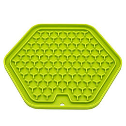 Procyon Ladi-Mat Schleckmatte Hexagon aus Silikon Grün 22 cm - 22 cm – Bild 1 von 2