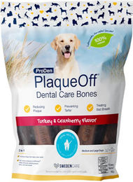 ProDen PlaqueOff Dental Care Bones Truthahn Zahnpflege-Snack für Hunde getreidefrei und glutenfrei 482 g - 482 g – Bild 1 von 11