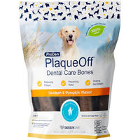 Produktbild von ProDen PlaqueOff Dental Care Bones Zahnpflege-Snack für Hunde Huhn & Kürbis glutenfrei 482 g - 13 x 1 g