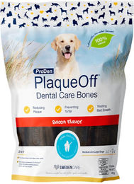 ProDen PlaqueOff Dental Care Bones Zahnpflege-Snack für Hunde mit Speck 482 g - 13 x 37,31 g – Bild 1 von 11