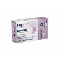 Produktbild von PRODOX Schnelltest für Parvovirus Antigen zur Diagnose von Magen-Darm-Erkrankungen bei Hunden aller Altersstufen