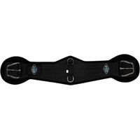 Produktbild von Professional's Choice 2Xcool Cinch Sattelgurt mit kühlenden Mineralien in Schwarz 28 Zoll