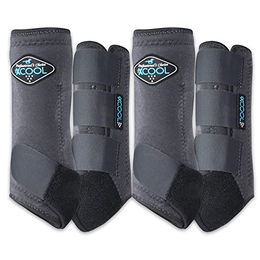 Professional's Choice 2XCOOL Sport-Medizin-Hufstiefel für Pferde Anthrazit Mittel 4er-Pack – Bild 1 von 1