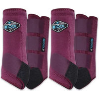 Produktbild von Professional's Choice 2XCOOL Sport-Medizin-Hufstiefel für Pferde, atmungsaktiv und schützend, 4er-Pack, Weinrot, Mittelgröße