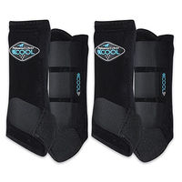 Produktbild von Professional's Choice 2XCOOL Sport-Medizin-Hufstiefel und Vorderbeingamaschen für Pferde 4er-Pack Größe M Schwarz