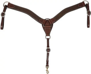 Produktbild von Professional's Choice Bison Contoured Breastcollar Leder braun für Pferde