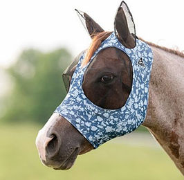 Produktbild von Professional's Choice Comfort Fit Fliegenmaske für Ponys aus Lycra in Blau