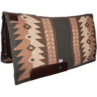 Produktbild von Professional's Choice Fuse Schabracke Navajo Top in Anthrazit und Hellbraun mit Wolle und 3,8 cm Filzstärke 83,8 x 96,5 cm