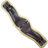 Produktbild von Professional's Choice Konturierter Pferdegurt mit Fleecefutter, Schokoladenbraun, 91,4 cm