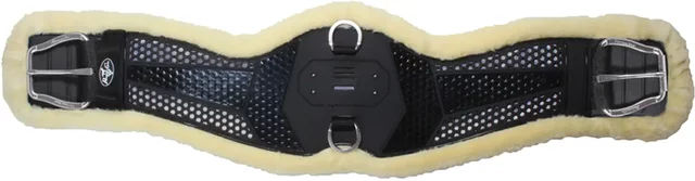 Professional's Choice Ventech Cinch Konturierter Reitgurt aus Neopren mit Fleecefutter Schwarz 86,4 cm – Bild 1 von 6