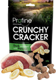 Profine Dog Crunchy Crackers Belohnungssnack Ente Pastinake Getreidefrei 150 g – Bild 1 von 2