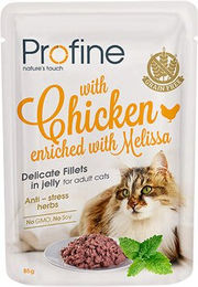 Profine Katzen Nassfutter Adult Filets in Gelee Huhn Getreidefrei 24 x 85 g – Bild 1 von 2