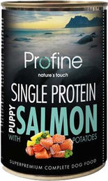 Produktbild von Profine Puppy Welpenfutter Lachs Monoprotein Hypoallergen Stückchen in Sauce 6 x 400 g