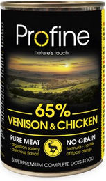 Profine Pure Meat Hundefutter Hirsch Stückchen in Sauce getreidefrei 6 x 400 g – Bild 1 von 2