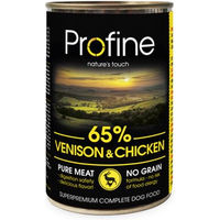 Produktbild von Profine Pure Meat Hundefutter Hirsch Stückchen in Sauce getreidefrei 6 x 400 g