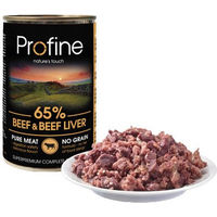 Produktbild von Profine Pure Meat Hundefutter Rind Stückchen in Sauce getreidefrei 6 x 400 g