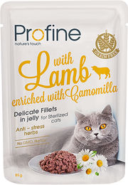Produktbild von Profine Sterilised Filets in Jelly Lamm 24 x 85 g