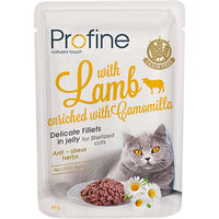 Produktbild von Profine Sterilised Filets in Jelly Lamm 24 x 85 g